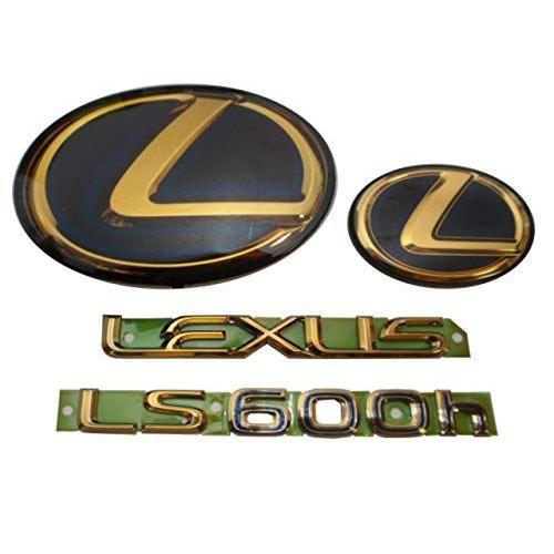 高級上質ブランドの レクサスls460 L ｌｓ６００ｈ 前期 中期 にも取付け可能 自動車 ｌｓ６００ｈ 前期 中期 ゴールドエンブレム ４点セット ４点セット ならショッピング ランキングや口コミも豊富なネット通販 更にお得なpaypay残高も
