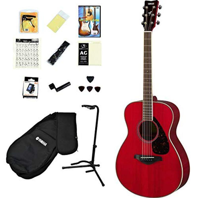YAMAHA / FS820 RR（ルビーレッド） アコースティックギター14点入門セット ヤマハ フォークギター アコギ FS-82 ギター、ベース、ドラム教本曲集