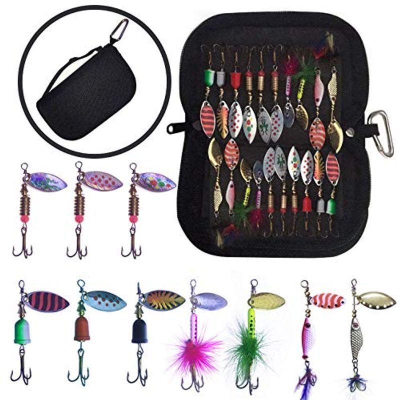 Yoto 釣りルアー 釣り用スプーンルアー トラウトルアー トラウト ウォールアイ バス用 ハードメタルスピナーベイト 個 プラスチック 釣り針 Www 65ers Graffiti Com