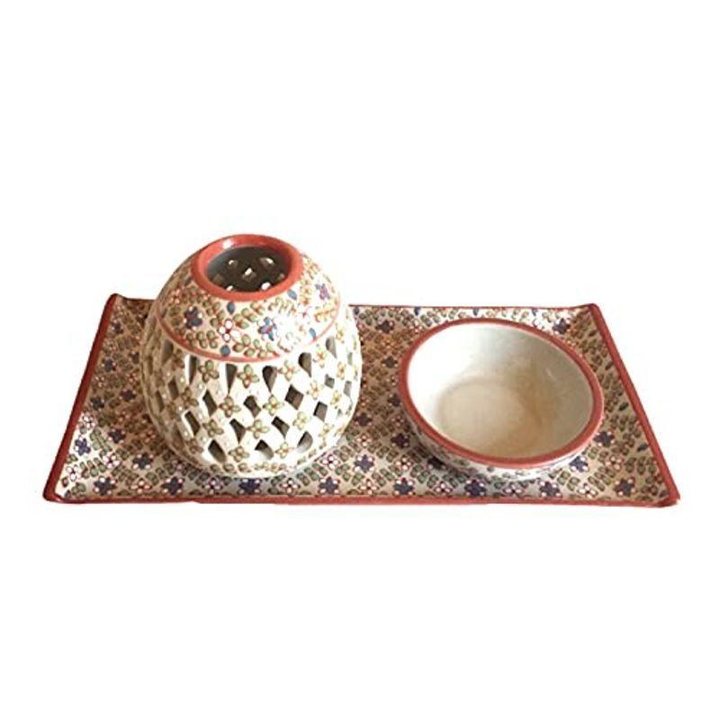 高級 ホルダー おしゃれ キャンドル ホルダー セット マウンテンファイブの高級 メキシコ アロマ 香炉 手描き 一点物 花柄 お香 ランタン 結婚 記念 マウンテンファイブ 日本初売の