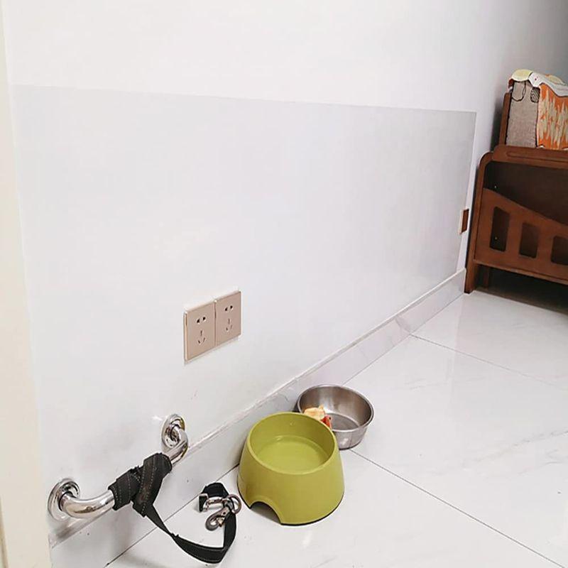 Yhanec ペット 壁紙保護シート はがせる粘着テープ 半透明 標準弱粘 新作モデル 壁傷 貼るだけ壁紙シール 猫ひっかき 落書き防止 ペットしつけ