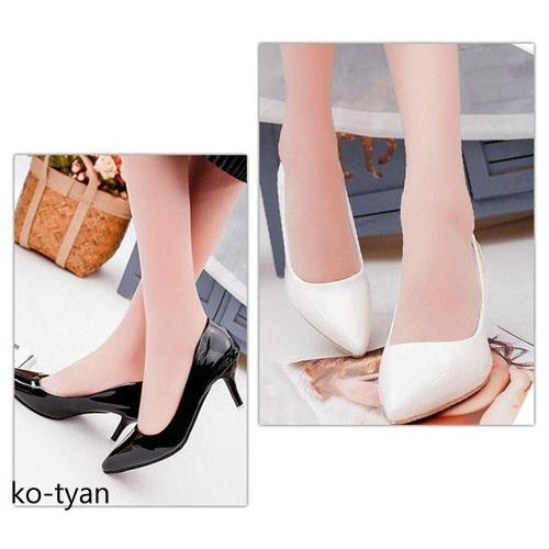 パンプス エナメル ポインテッドトゥ レッド シルバー ベージュ ホワイト ブラック ピンヒール ハイヒール 痛くない 靴 シューズ 結婚式 おしゃれ 最も