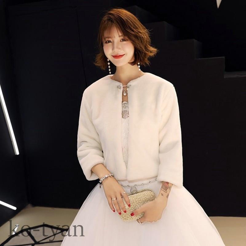 ファーショール 結婚式 ボレロ ウェディング レディース ファー 18 Off パーティー ショール ドレス 着物 フェイクファー 厚手 成人式 人気 ファーケープ 大判 ストール