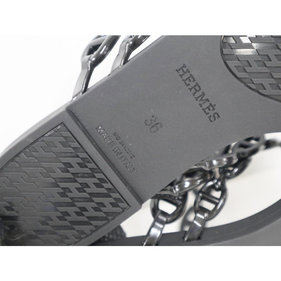 HERMES（エルメス） サンダル アイランド H241051Z ブラック サイズ36 