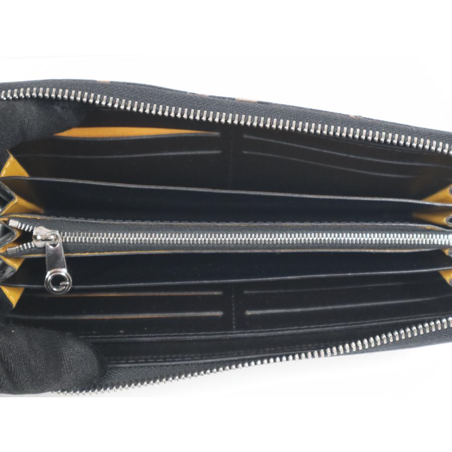 【極美品】GOYARD マティニョンGM 黒　長財布　ヘリンボーン GOYARD（ゴヤール） ヘリンボーン マティニョン GM レザー ブラック
