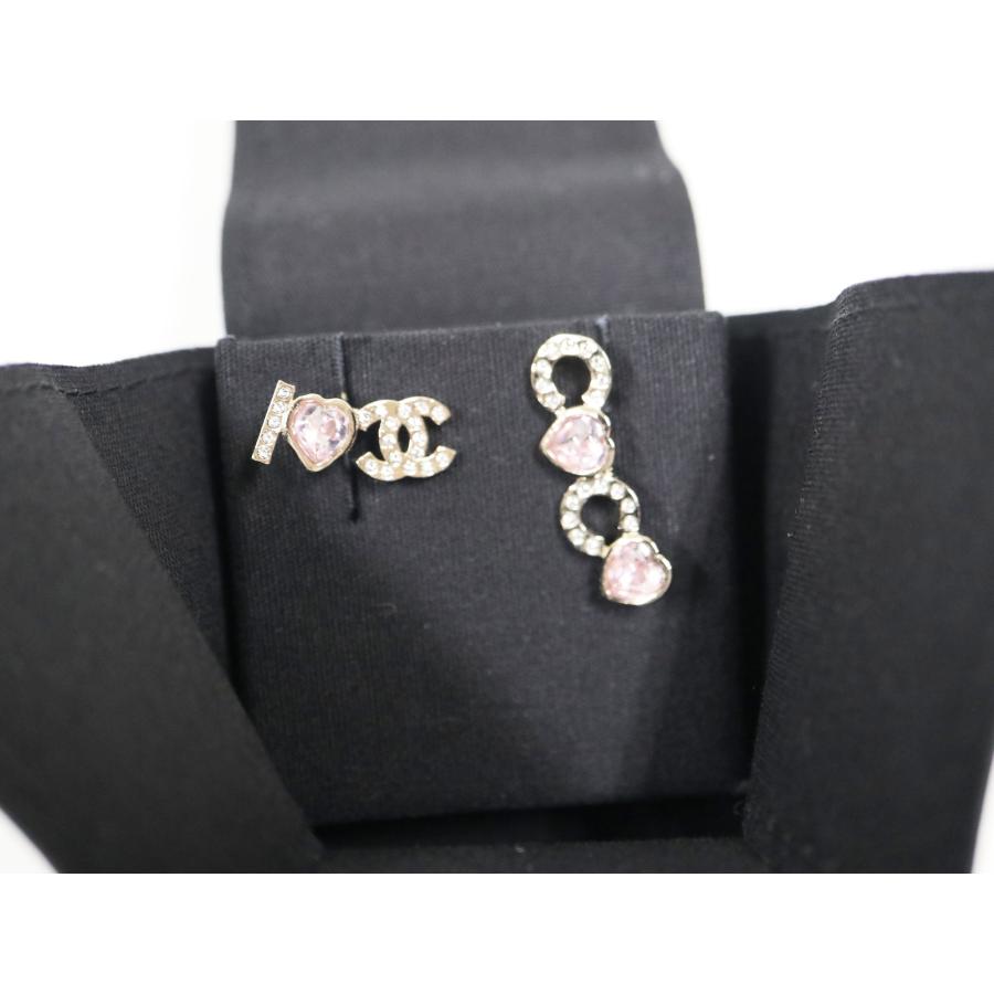 CHANEL（シャネル） ピアス メタル ストラス ゴールド ピンク