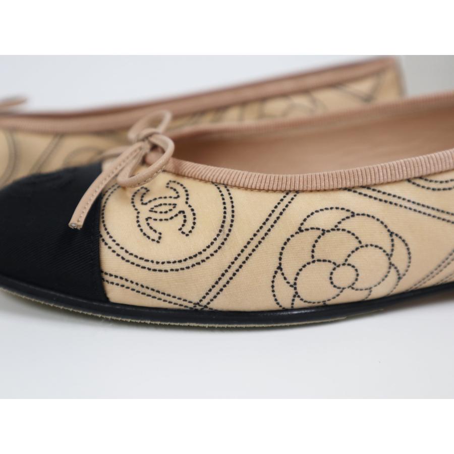 CHANEL シャネル ココマーク カメリア フラット シューズ サイズ36 1 