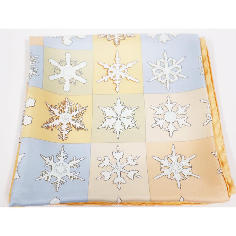 HERMES エルメス カレ90 雪の結晶 FEUX DE L 