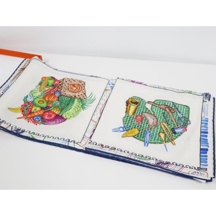 エルメスカレ90 シュヴァロスコープ HERMES エルメス スカーフ カレ90 シュバロスコープ ホワイト