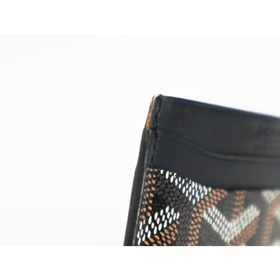 GOYARD ゴヤール サン シュルピス ヘリンボーン PVC×レザー カード 