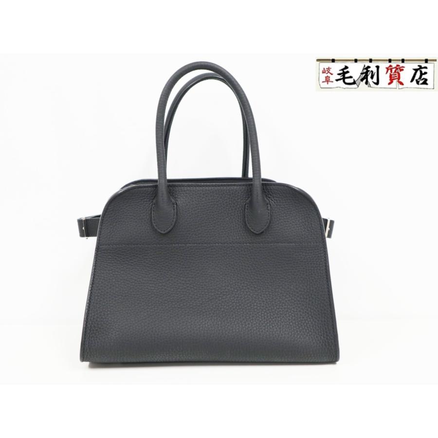 THE ROW ザロウ Soft Margaux 10 バッグ レザー W1190 L133 ブラック 