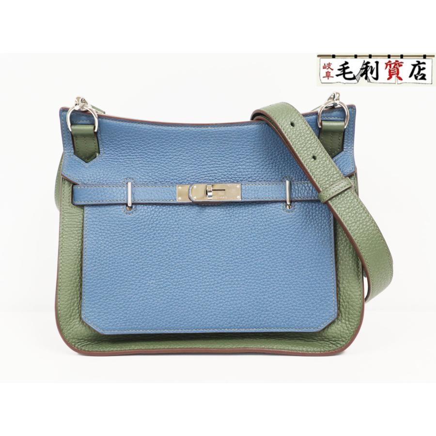 HERMES エルメス ジプシエール28 ブルータラサ カノピ □Q刻印  