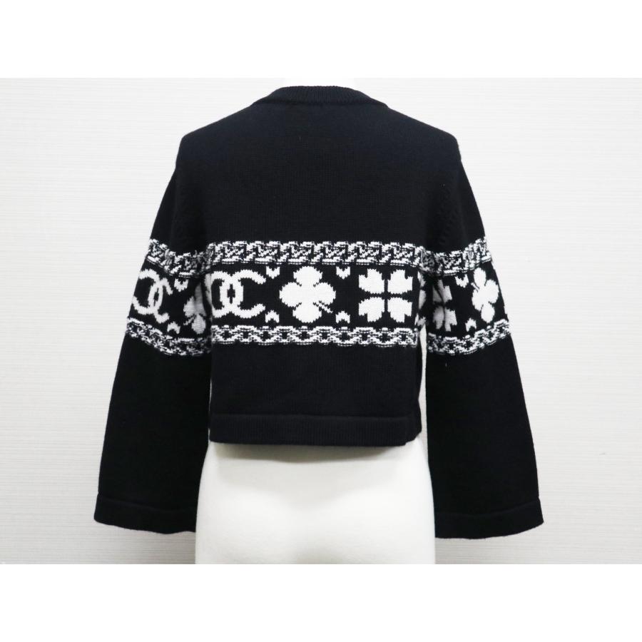 CHANEL シャネル ココマーク クローバー カーディガン ボレロ ニット 
