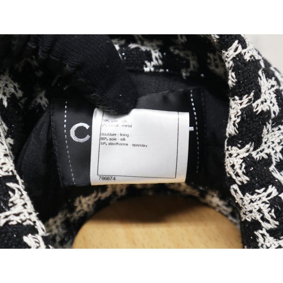CHANEL シャネル 09P 千鳥格子 シルク ジャケット P34906V25167 CHANEL シャネル 09P 千鳥格子 シルク ジャケット P34906V25167