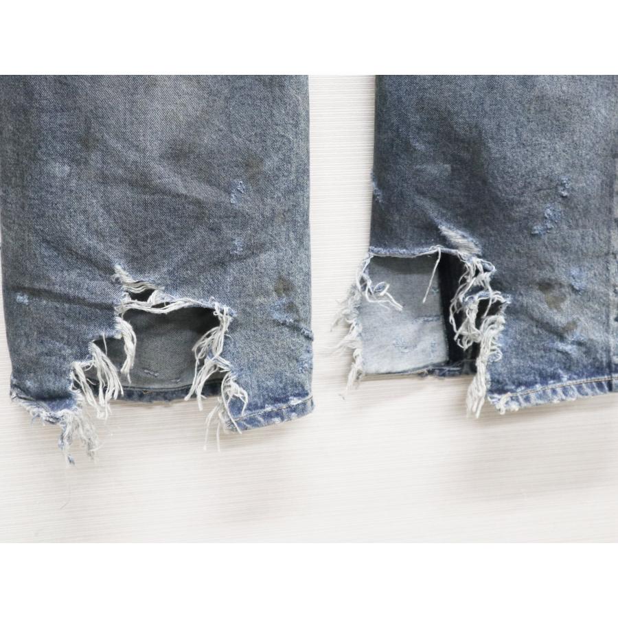 BALENCIAGA バレンシアガ 23SS ダメージ加工 バギー パンツ BALENCIAGA バレンシアガ 23SS ダメージ加工 バギー パンツ