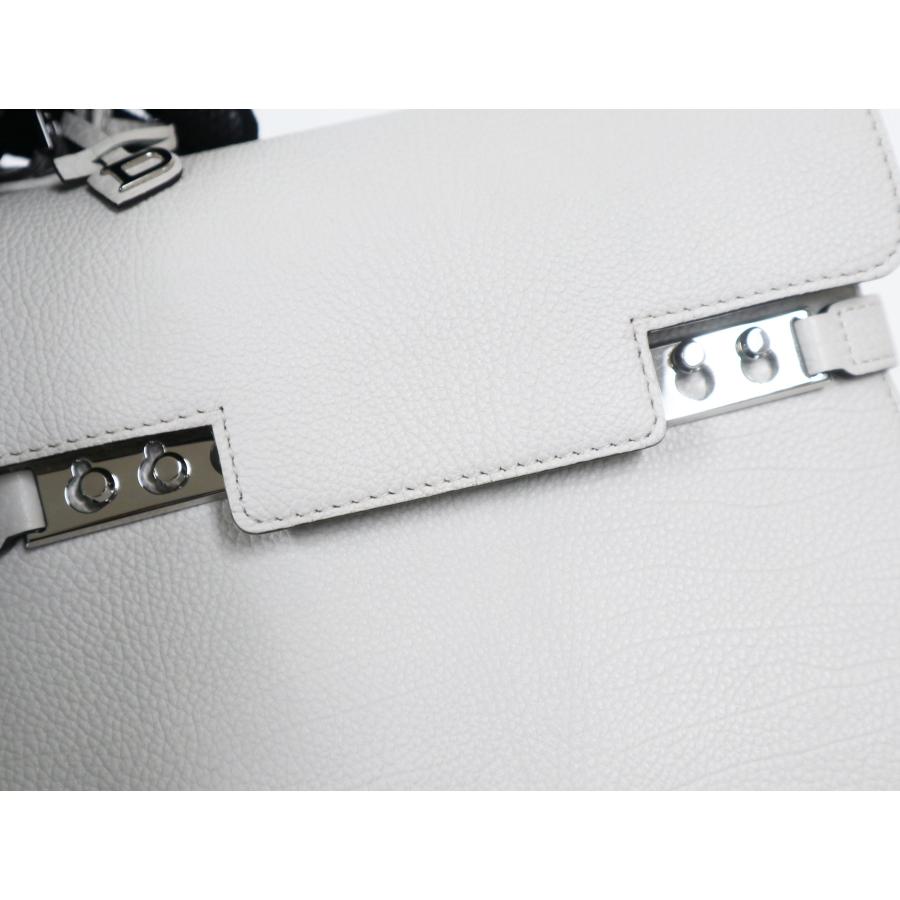 DELVAUX デルヴォー ハンドバッグ Tempete PM タンペート AA0505AMF040JPA Mistral ライトグレー 極上美品 バッグ｜mourimouri78｜05