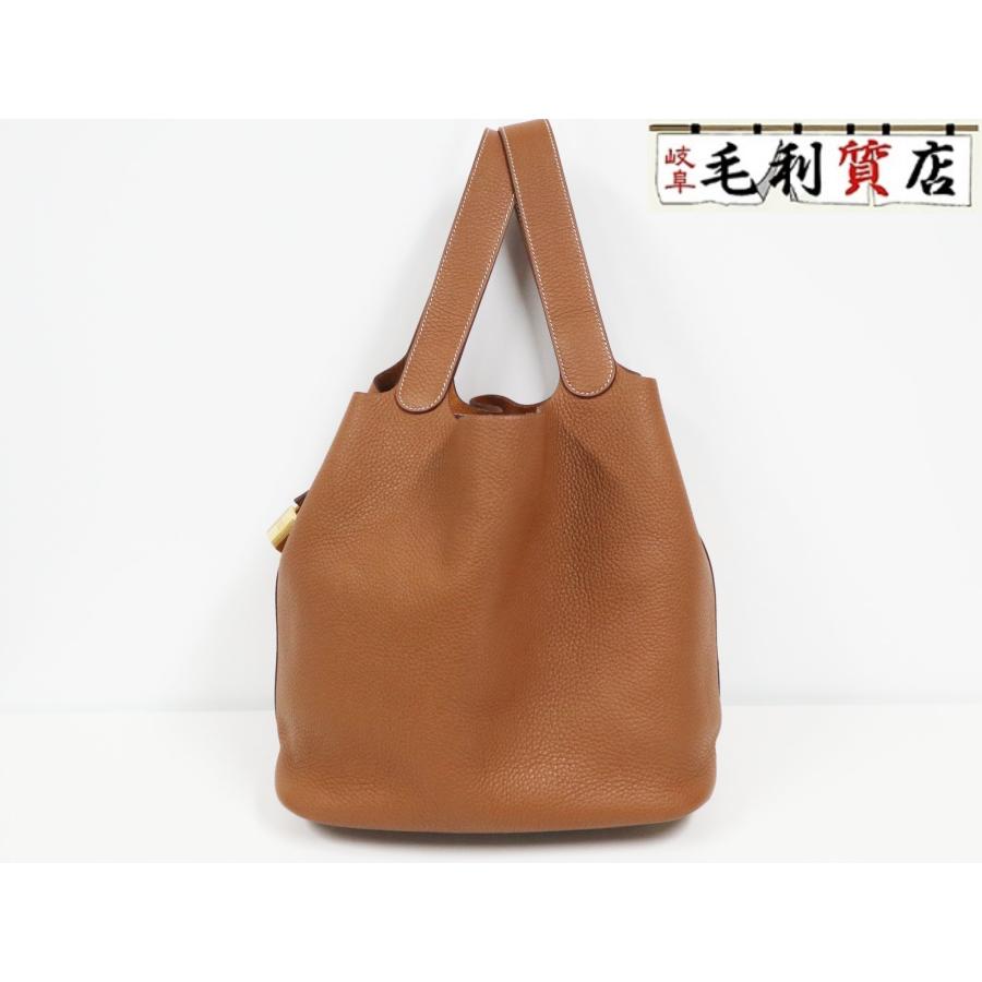 エルメス HERMES ピコタンGM トリヨンクレマンス ゴールド Z刻印  
