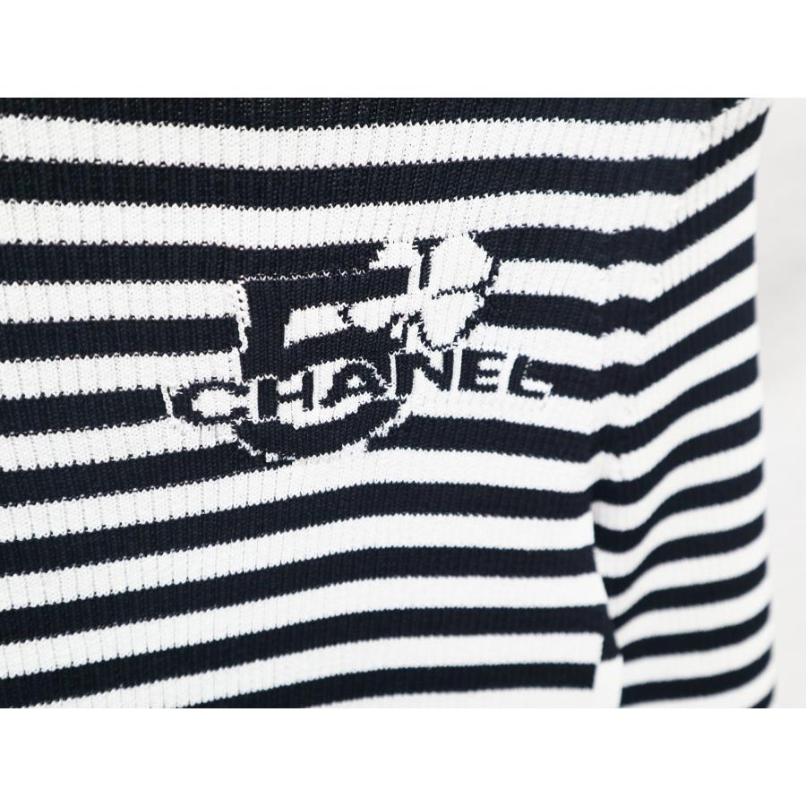 CHANEL シャネル タートルネック セーター P74105K10610 ボーダー 