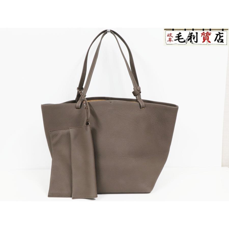 ザロウ THE ROW PARK TOTE THREE トートバッグ マットグレイン  
