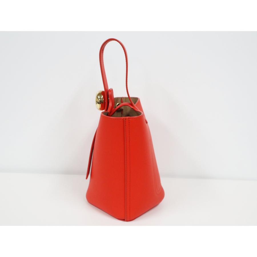 LOEWE（ロエベ） ペブル バケットバッグ ミニ メローカーフ ビビッド 