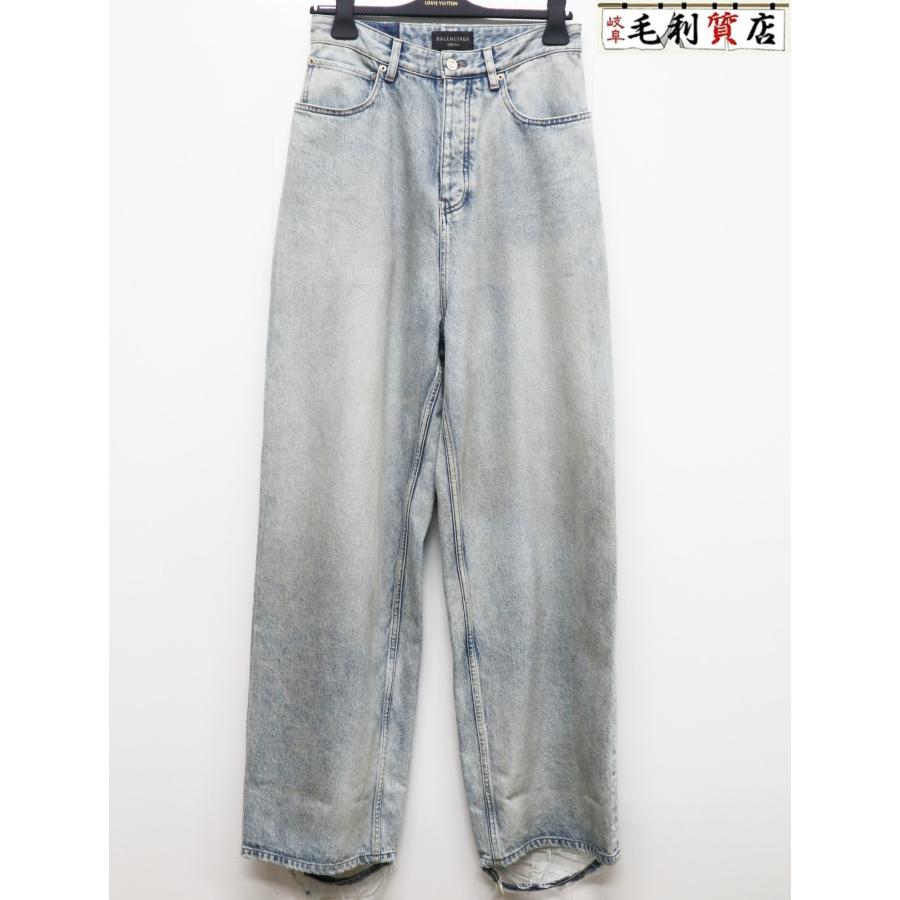 BALENCIAGA バレンシアガ 23AW ダメージ加工 Baggy パンツ BALENCIAGA バレンシアガ 23AW ダメージ加工 Baggy パンツ