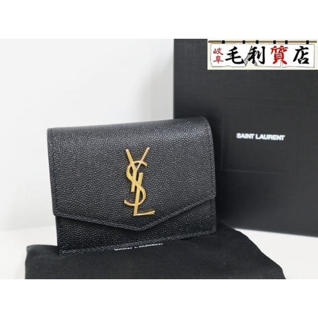 SAINT LAURENT サンローラン YSLライン アコーディオン カードホルダー