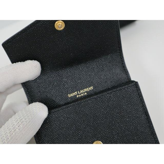 SAINT LAURENT サンローラン YSLライン アコーディオン カードホルダー
