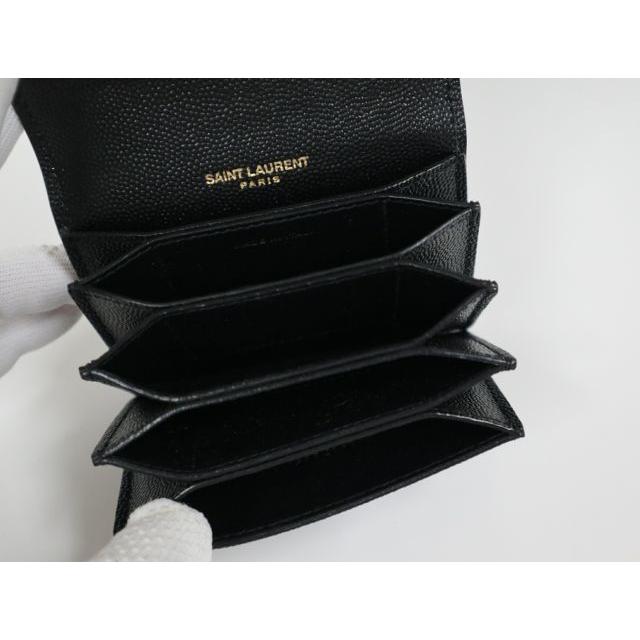 SAINT LAURENT サンローラン YSLライン アコーディオン カードホルダー