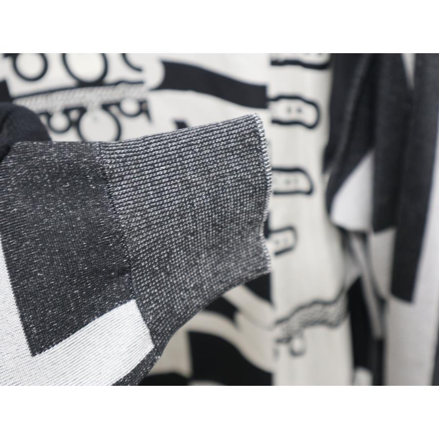 美品 2022AW エルメス HERMES Le Tresorde Medor Rayure Twilen sweater ツイルレーヌニット 34//モノトーン イタリア製【2400014044270】 HERMES - 美品 2022AW エルメス HERMES Le Tresorde Medor Rayure