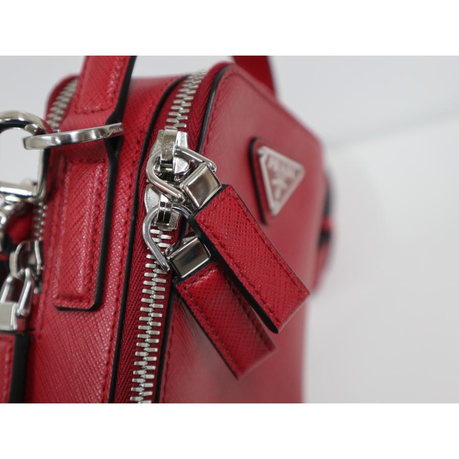 PRADA（プラダ） ブリック 2VH067 サフィアーノレザー レッド 2WAY