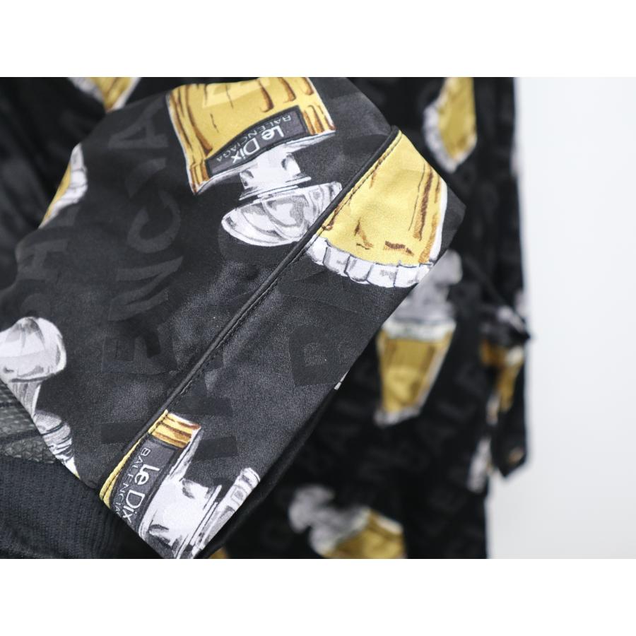 BALENCIAGA バレンシアガ ル ディズ 香水モチーフ 長袖 シルク シャツ  