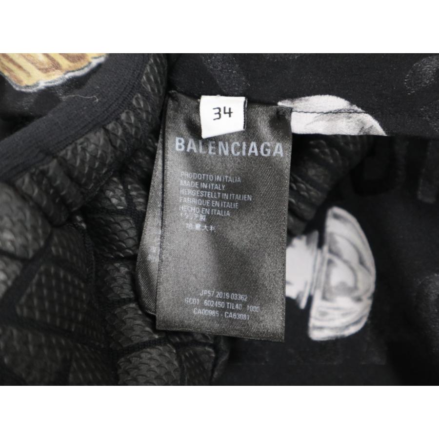 BALENCIAGA バレンシアガ ル ディズ 香水モチーフ 長袖 シルク シャツ 