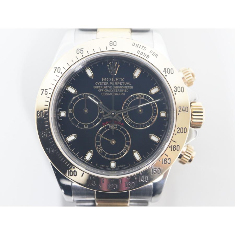 ロレックス ROLEX デイトナ 116523 ブラック コンビ  P番 自動巻き メンズ 【中古】 時計｜mourimouri78｜02