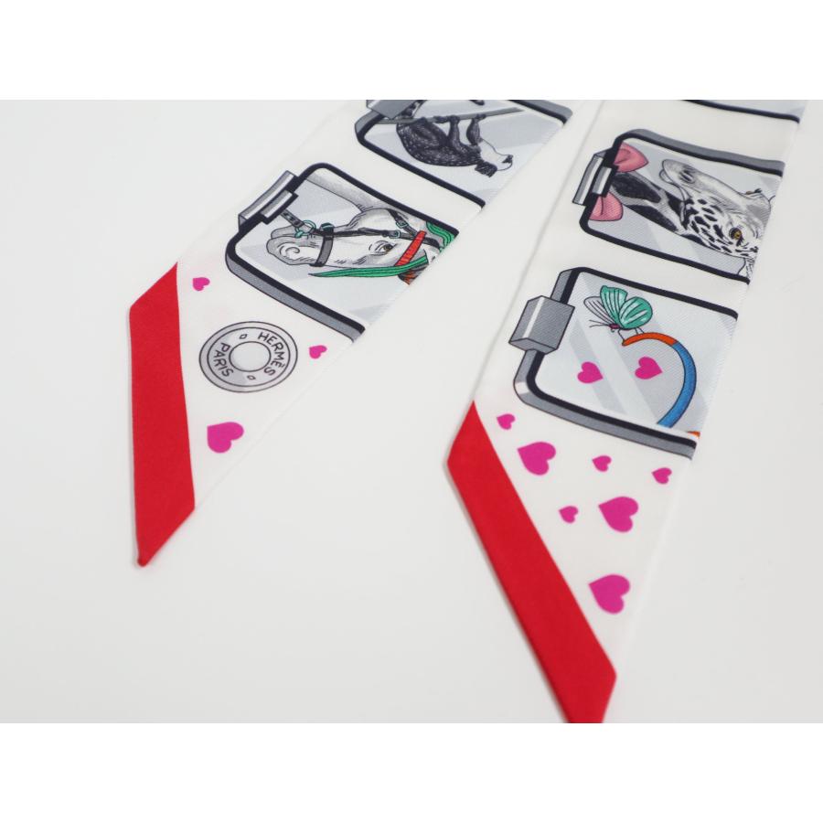 HERMES（エルメス） ツイリー エルメス・ストーリー 063875S シルク 白