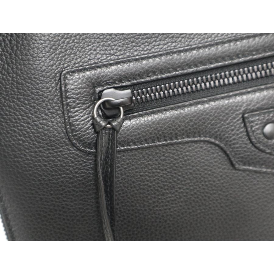 バレンシアガ BALENCIAGA 640114 レザークラッチバッグ ブラック 