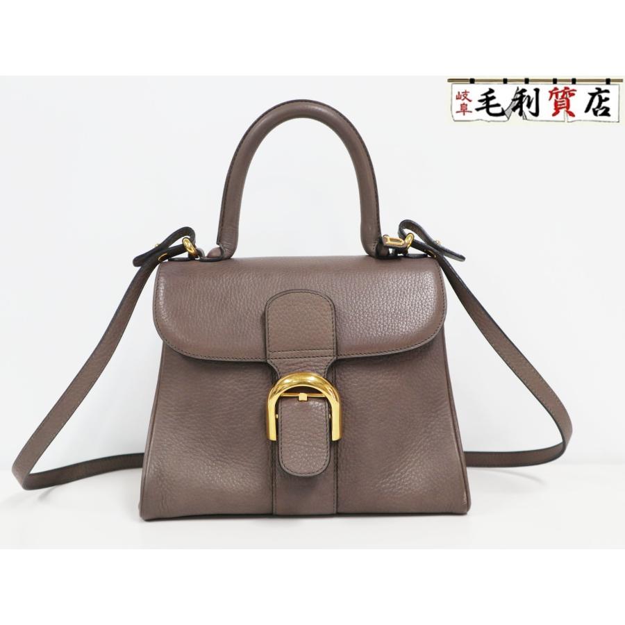 DELVAUX デルヴォー ブリヨンPM レザー グレー系 2WAYバッグ DELVAUX デルヴォー ブリヨンPM レザー グレー系 2WAYバッグ