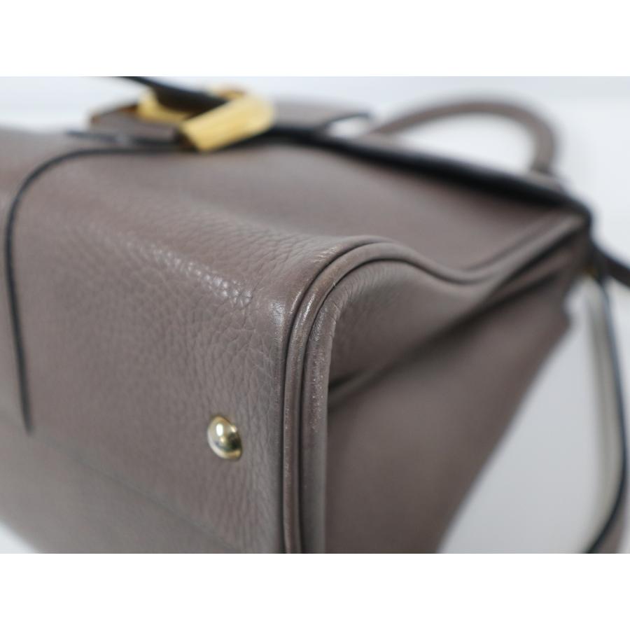 DELVAUX デルヴォー ブリヨンPM レザー グレー系 2WAYバッグ DELVAUX デルヴォー ブリヨンPM レザー グレー系 2WAYバッグ