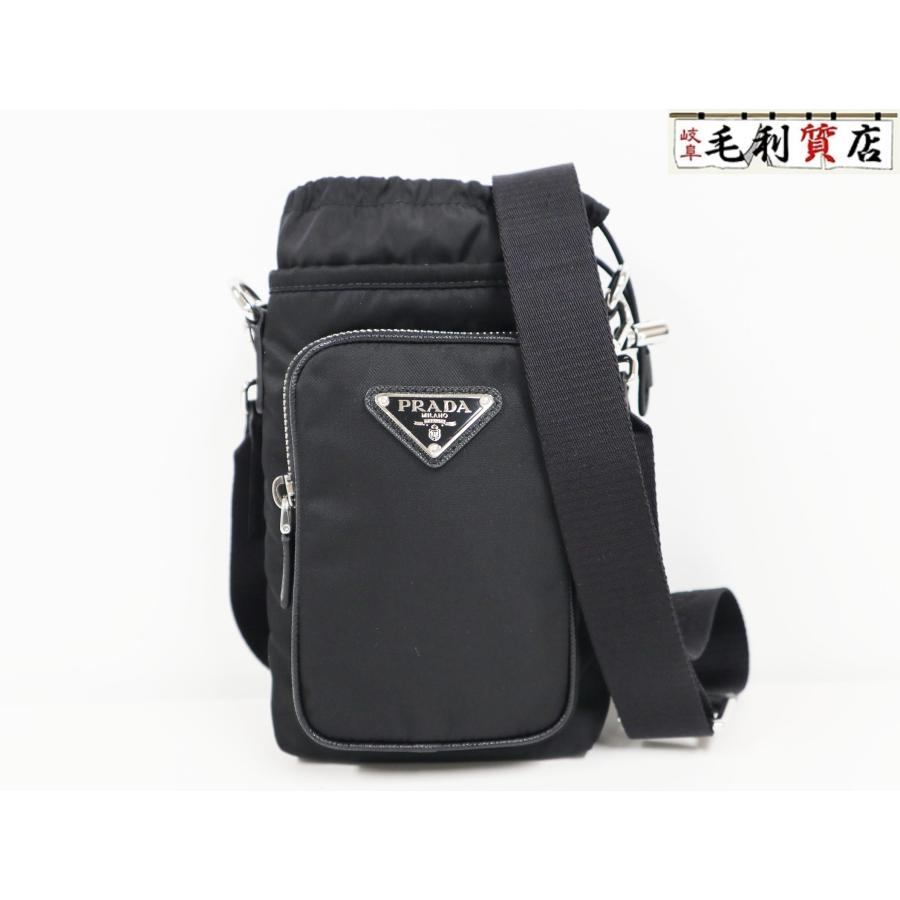 プラダ PRADA Re-Nylon スマートフォンケース 2ZH155 ブラック 