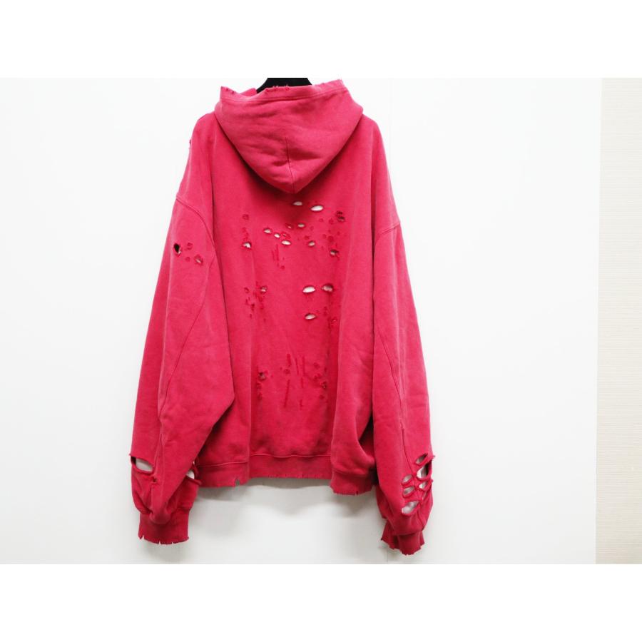 BALENCIAGA バレンシアガ 21SS Caps Destroyed Hoodie フーディ BALENCIAGA バレンシアガ 21SS Caps Destroyed Hoodie フーディ