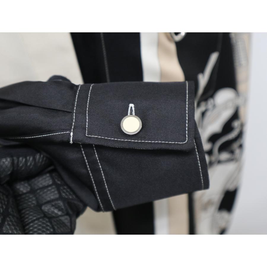 未使用 HERMES エルメス シルク ツイルレーヌ トップス シャツ