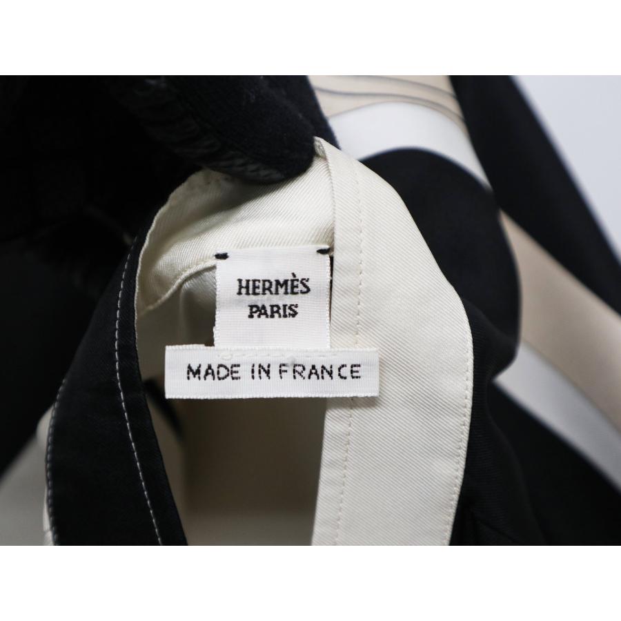 HERMES エルメス エクスリブリス シルク シャツ メタルリング 3E0607D7  