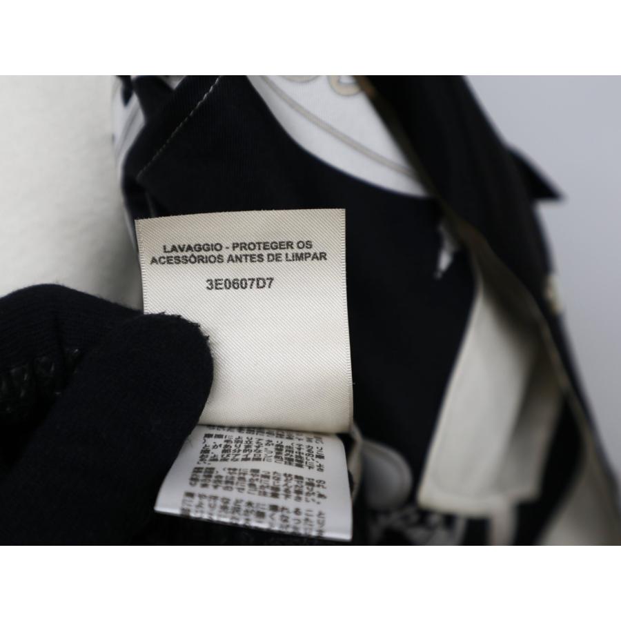 HERMES エルメス エクスリブリス シルク シャツ メタルリング 3E0607D7  