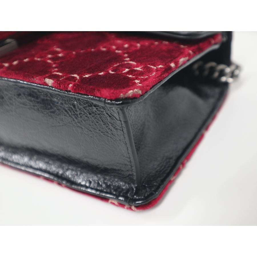 グッチ　499623　ディオニュソス　ショルダーバッグ　ベルベット/レザー GUCCI（グッチ） 499623 Dionysus ディオニュソス GGベルベット