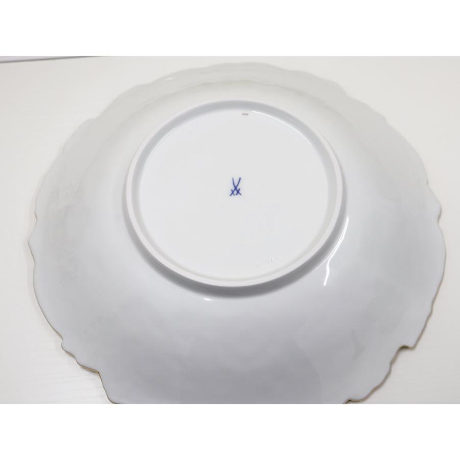 マイセン MEISSEN 大皿 31cm フラワーモチーフ レッド バーガンディ 洋食器  陶器 マイセン MEISSEN 大皿 31cm フラワーモチーフ レッド バーガンディ