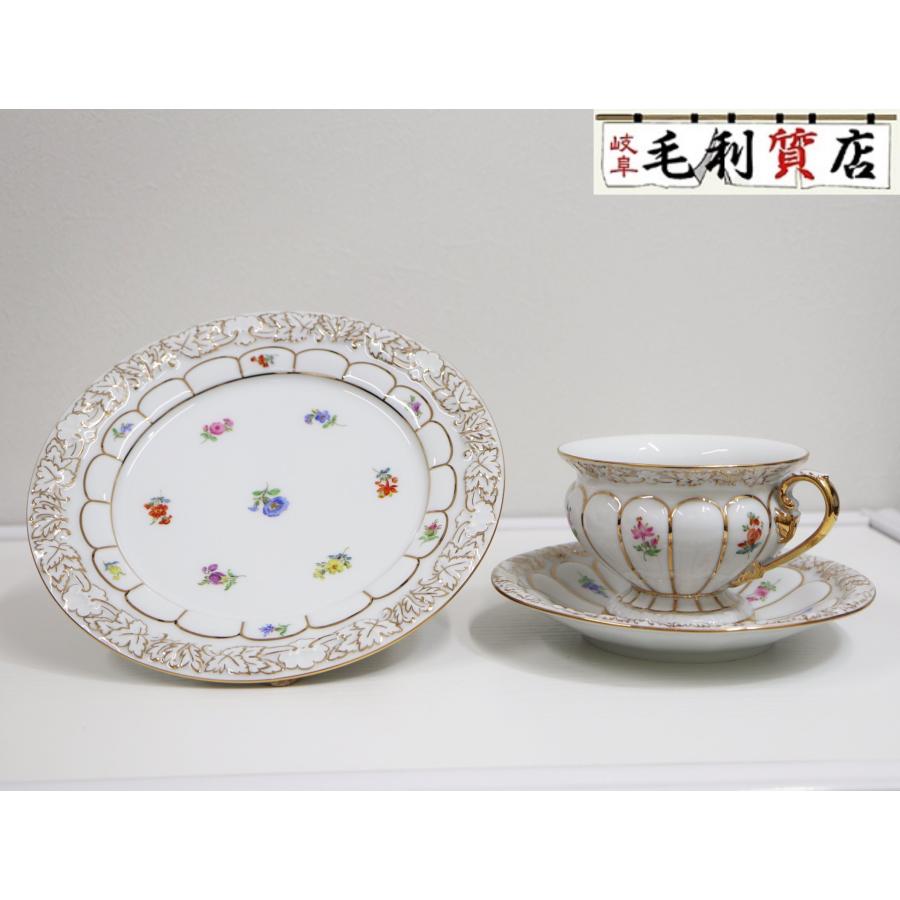 Meissen陶器製 花柄クリーマー