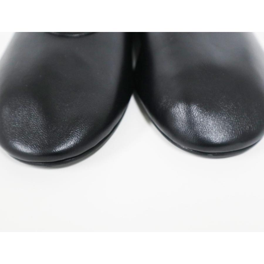 ザロウ THE ROW Elastic Ballet スリッパ レザー F1229-N60-BLK サイズ