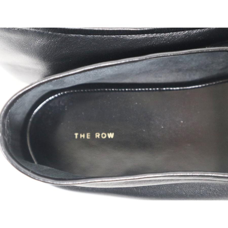 ザロウ THE ROW Elastic Ballet スリッパ レザー F1229-N60-BLK サイズ