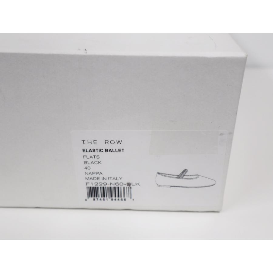 ザロウ THE ROW Elastic Ballet スリッパ レザー F1229-N60-BLK サイズ