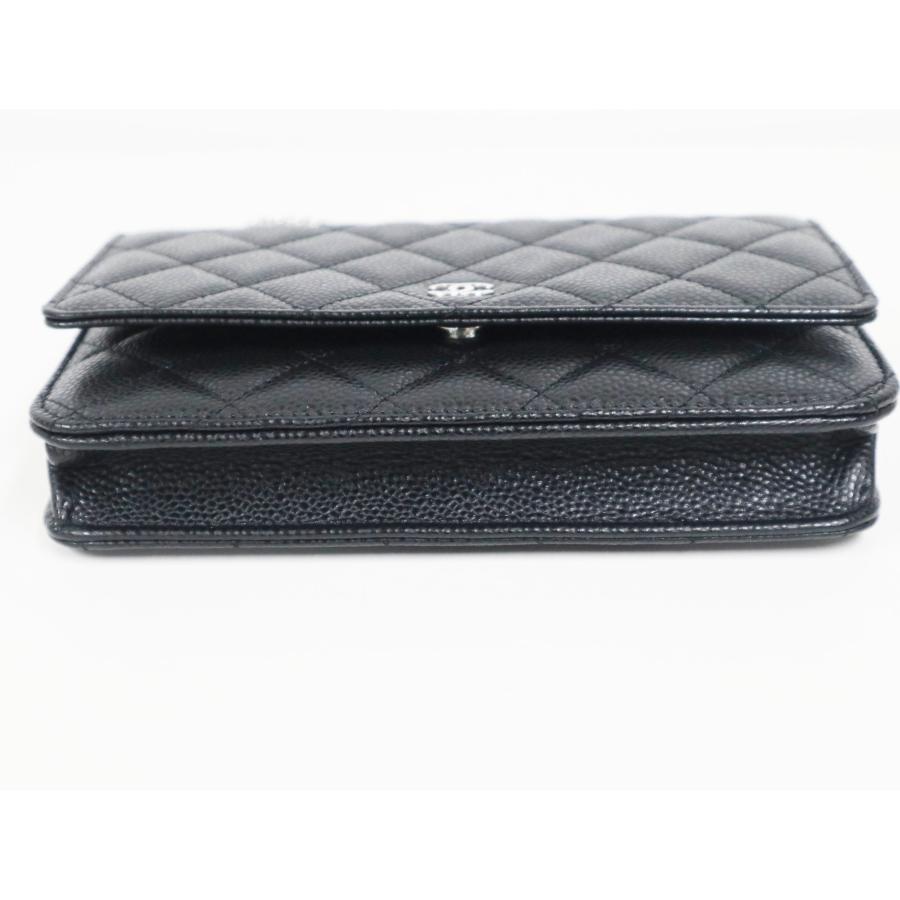 シャネル CHANEL マトラッセ AP0250 キャビアスキン チェーンウォレット プレート ココマーク  シルバー金具  バッグ CHANEL（シャネル） マトラッセ AP0250 キャビアスキン チェーン