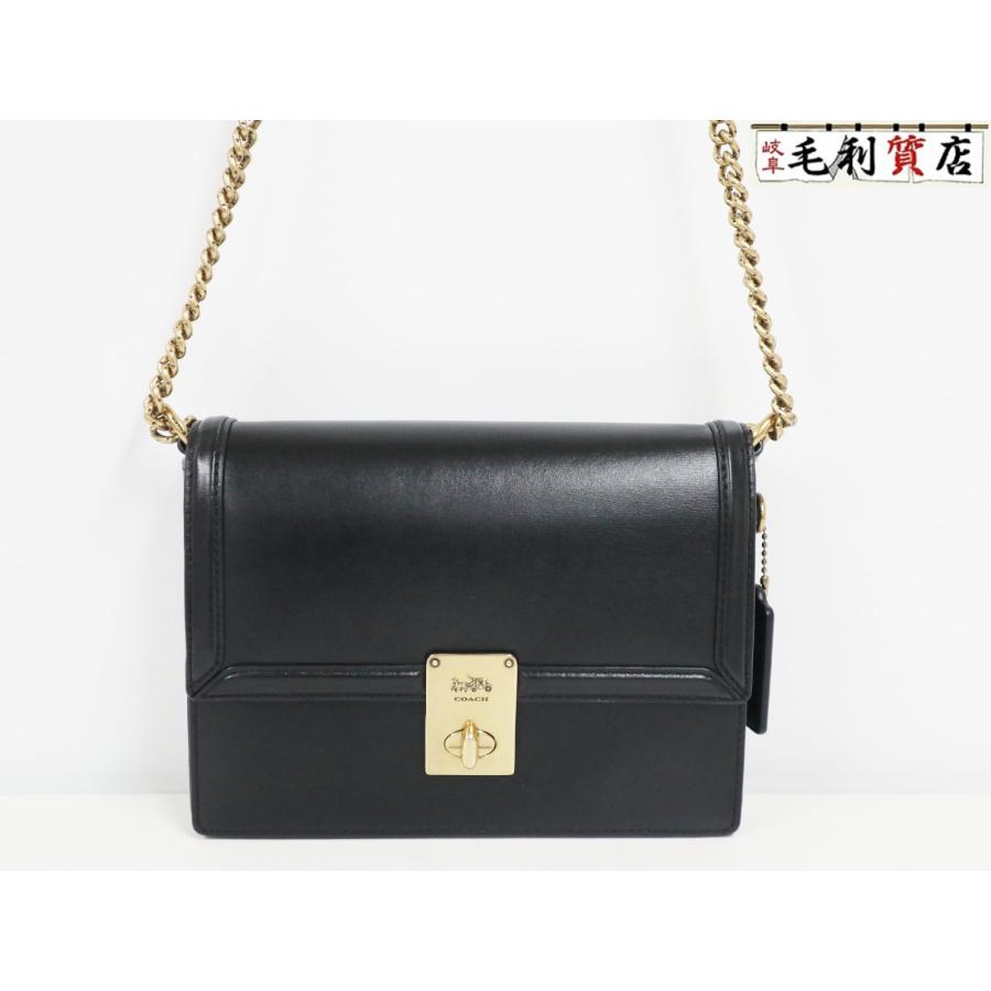 美品 コーチ ハットンショルダーバッグ 型番88342 ハットン コーチ COACH レザー ブラック 88342 ショルダーバッグ